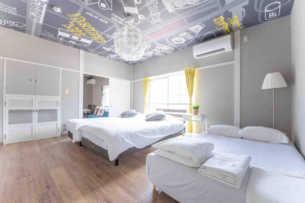 Sanacion Namba 難波千日前の5Ldk120平米 駅徒歩2分 広々バルコニーでバーベキューも可能 Apartment Osaka Bagian luar foto